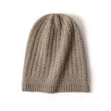 100% Cashmere Beanie Hat Luxury Lightweight Cashmere Cap for Winter