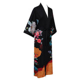 100% Floral Nature - inspired Prints Silk Kimono Robe