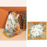100% Pure Mulberry Silk Square Head Scarf For Women