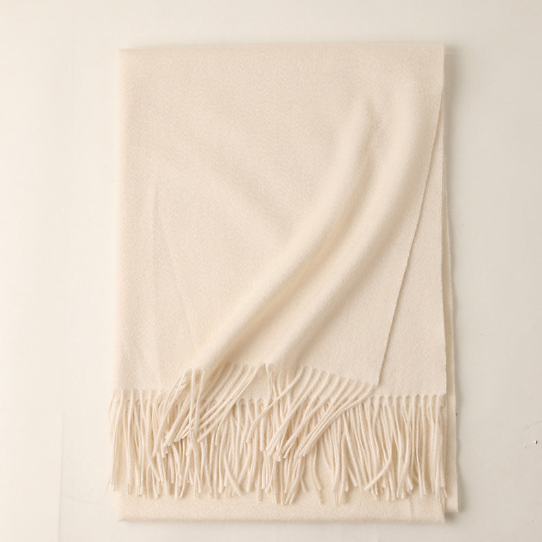 Womens Cashmere Shawl And Wraps Large Cashmere Scarf With Fringe White XL