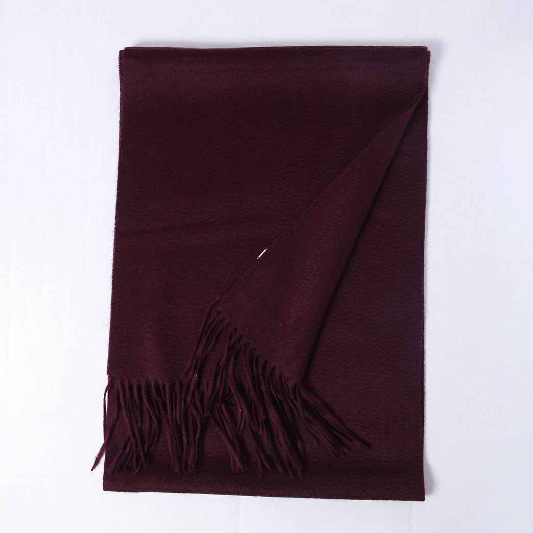 Womens Cashmere Shawl And Wraps Large Cashmere Scarf With Fringe Red - 6 XL