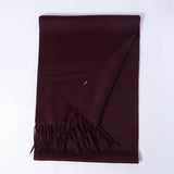 Womens Cashmere Shawl And Wraps Large Cashmere Scarf With Fringe Red - 6 XL