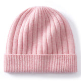 Kids Cashmere Beanie Ribbed Knit Cashmere Hat Multi Colors Cashmere Cuffed Hat