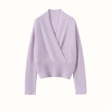 Womens Cashmere Sweater V Neck Cashmere Knit Pullover Cashmere Wrap