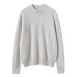 Womens Long Sleeve Pure Cashmere Sweater Crew Neck Cashmere Knit Pullover