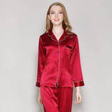 Silk Pajamas Long Mulberry Silk Two - piece Silk Pyjamas Set