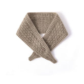 Buttoned Cashmere Neck Scarf Soft Cashmere Neck Wrap Compact Cashmere Scarf