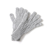 Cable Knit Pure Cashmere Touchscreen Gloves Cashmere Winter Mitts