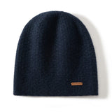 Cashmere Chunky Knit Beanie for Men and Women Cashmere Warm Hat for Fall Winter