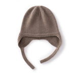 Cashmere Earflap Beanie Pure Cashmere Bonnet Cap Cashmere Winter Hat with Strings