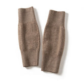 Cashmere Knit Leg Warmers Ribbed Cuff Cashmere Knee Pads