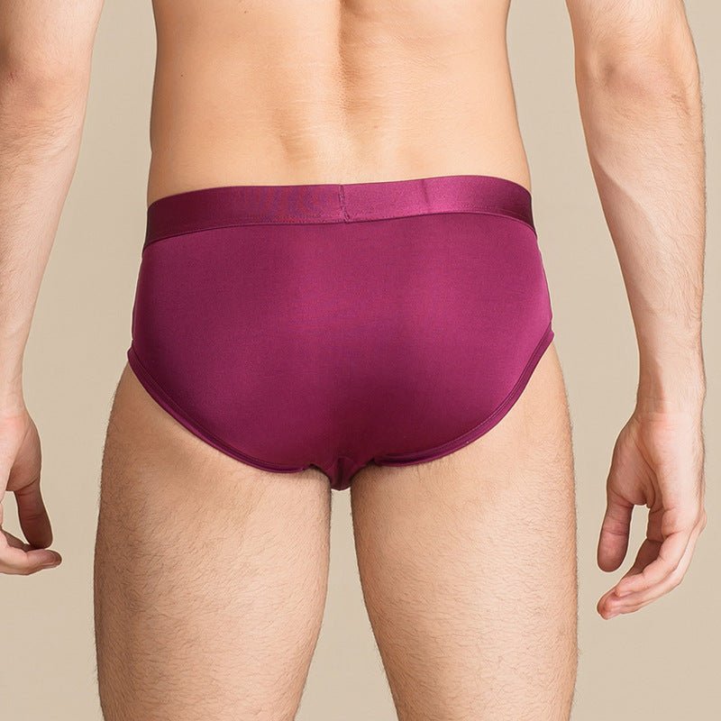 Classic Mens Silk Briefs Sexy Silk Triangle Boxer