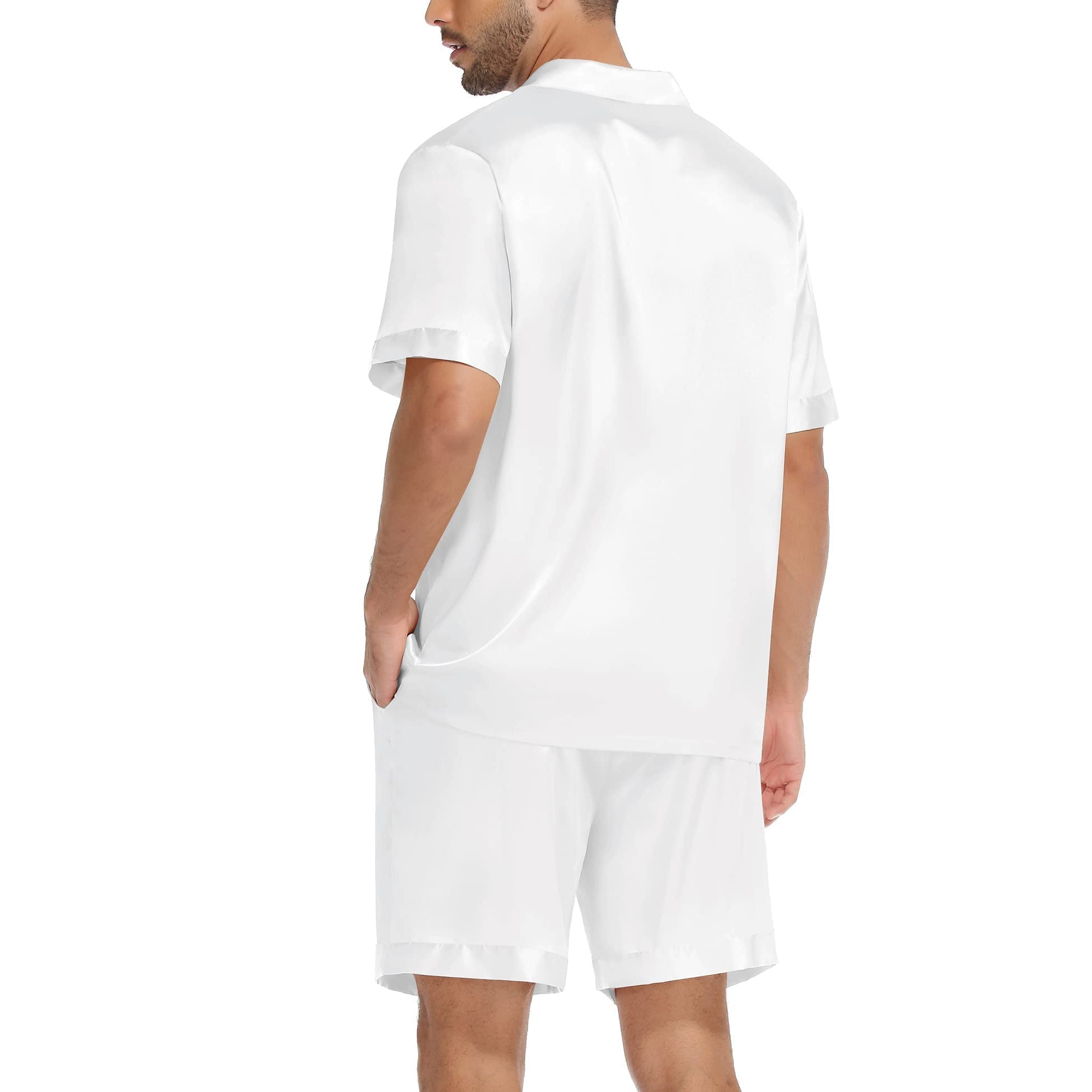 Couple Pajamas Set Short Mulberry Pure Matching Silk Pyjamas