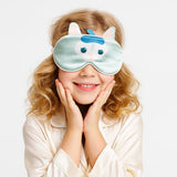 Cute Kids Silk Eye Mask Cartoon Animal and Fruit Designs Silk Sleep Mask