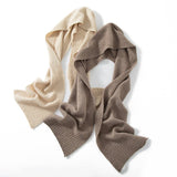 Diamond Knit Pure Cashmere Scarf Unisex Cashmere Shawl and Wrap