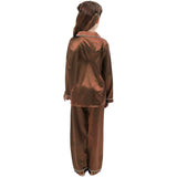 Girls Silk Pajama Set Long Unisex Silk Pajamas For Kids