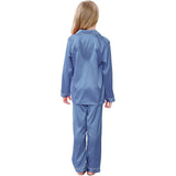 Girls Silk Pajama Set Long Unisex Silk Pajamas For Kids