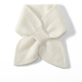 Kids Colorful Knit Cashmere Scarf Bow Knot Cashmere Neck Warmer