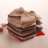 Kids Colorful Knit Cashmere Scarf Bow Knot Cashmere Neck Warmer