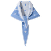 Kids Heart Pattern Cashmere Warmer Cashmere Wrap Triangle Cashmere Scarf