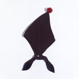 Kids Tie Cashmere Beanie Knit Elf Cashmere Hats with Pom Pom Multi Colors