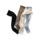 Long Cashmere Leg Warmers Ribbed Cashmere Knee Pads