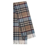 Long Cashmere Scarf with Tassel Plaid Cashmere Warps Multi Styles Winter Gifts