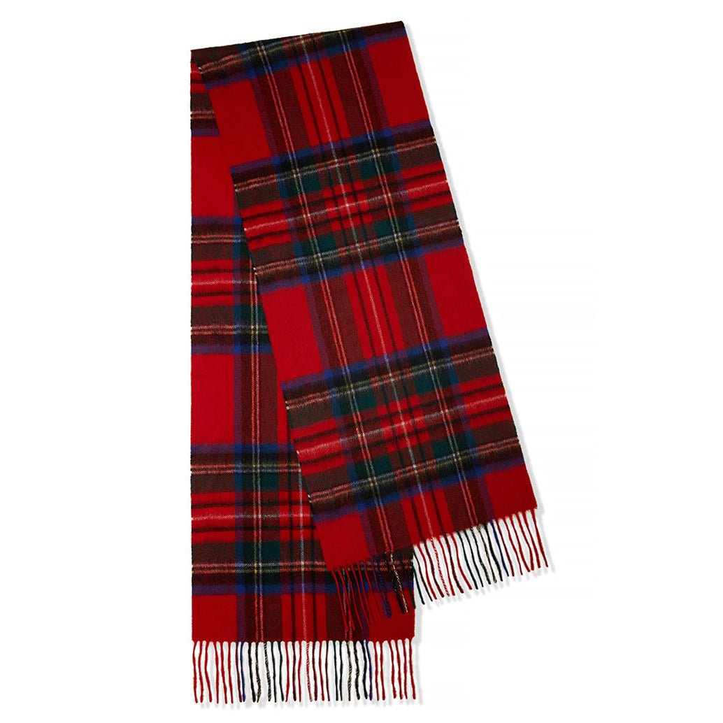 Long Cashmere Scarf with Tassel Plaid Cashmere Warps Multi Styles Winter Gifts
