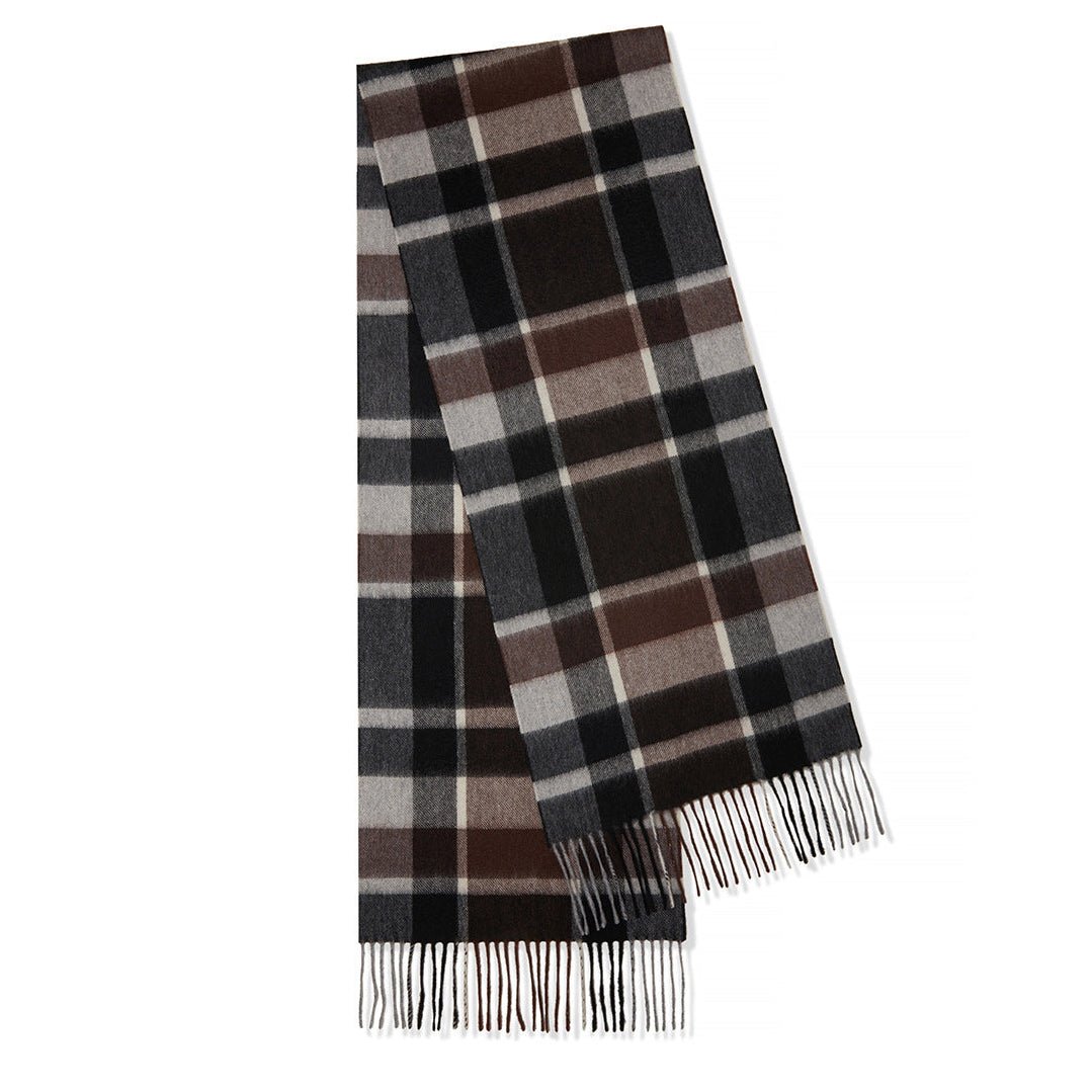 Long Cashmere Scarf with Tassel Plaid Cashmere Warps Multi Styles Winter Gifts