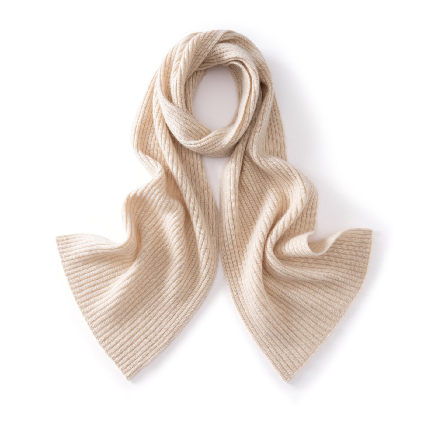Long Ribbed Cashmere Scarf Unisex Cashmere Shawl Cashmere Wrap