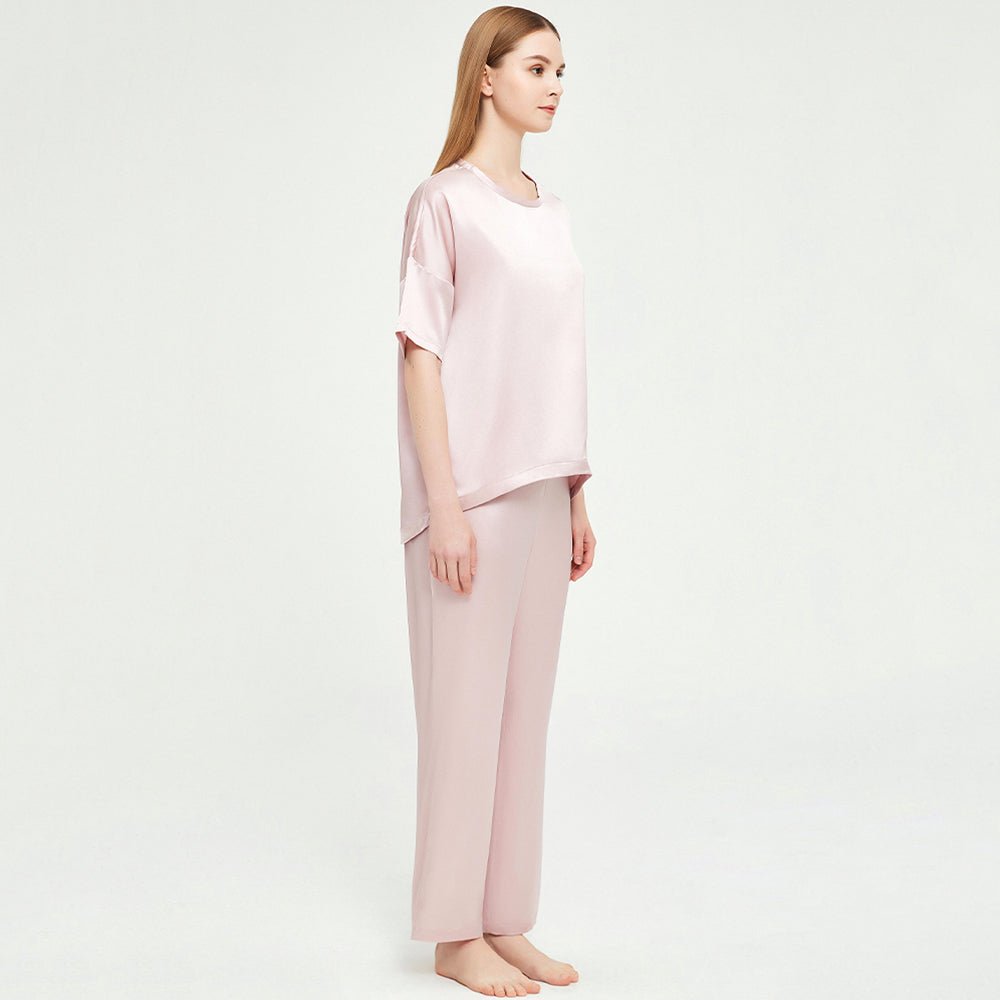 Loose silk pajamas set 100% Mulberry soft comfy Silk sleepwear