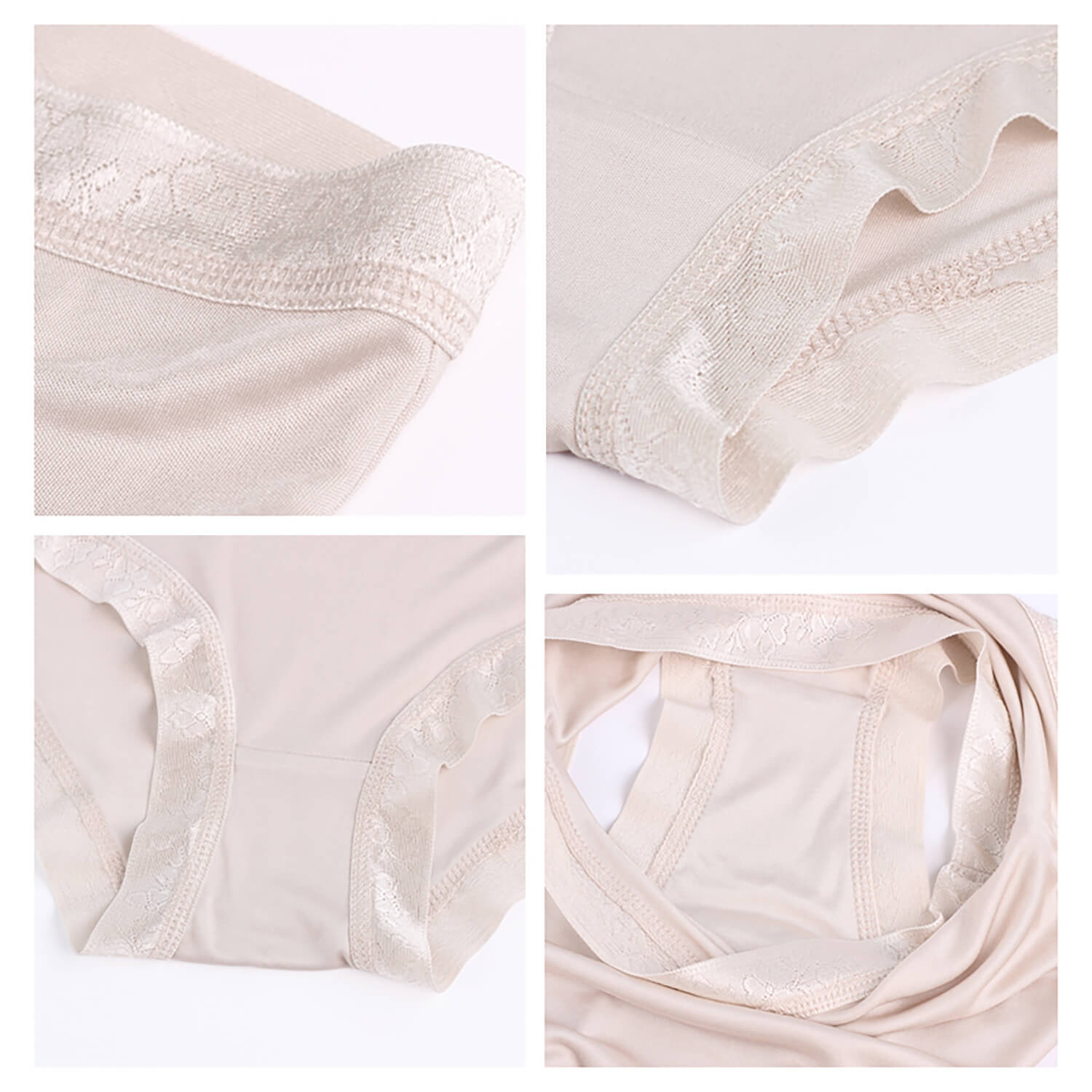 Mulberry silk boxer briefs for women silk lace mid - waist shorts