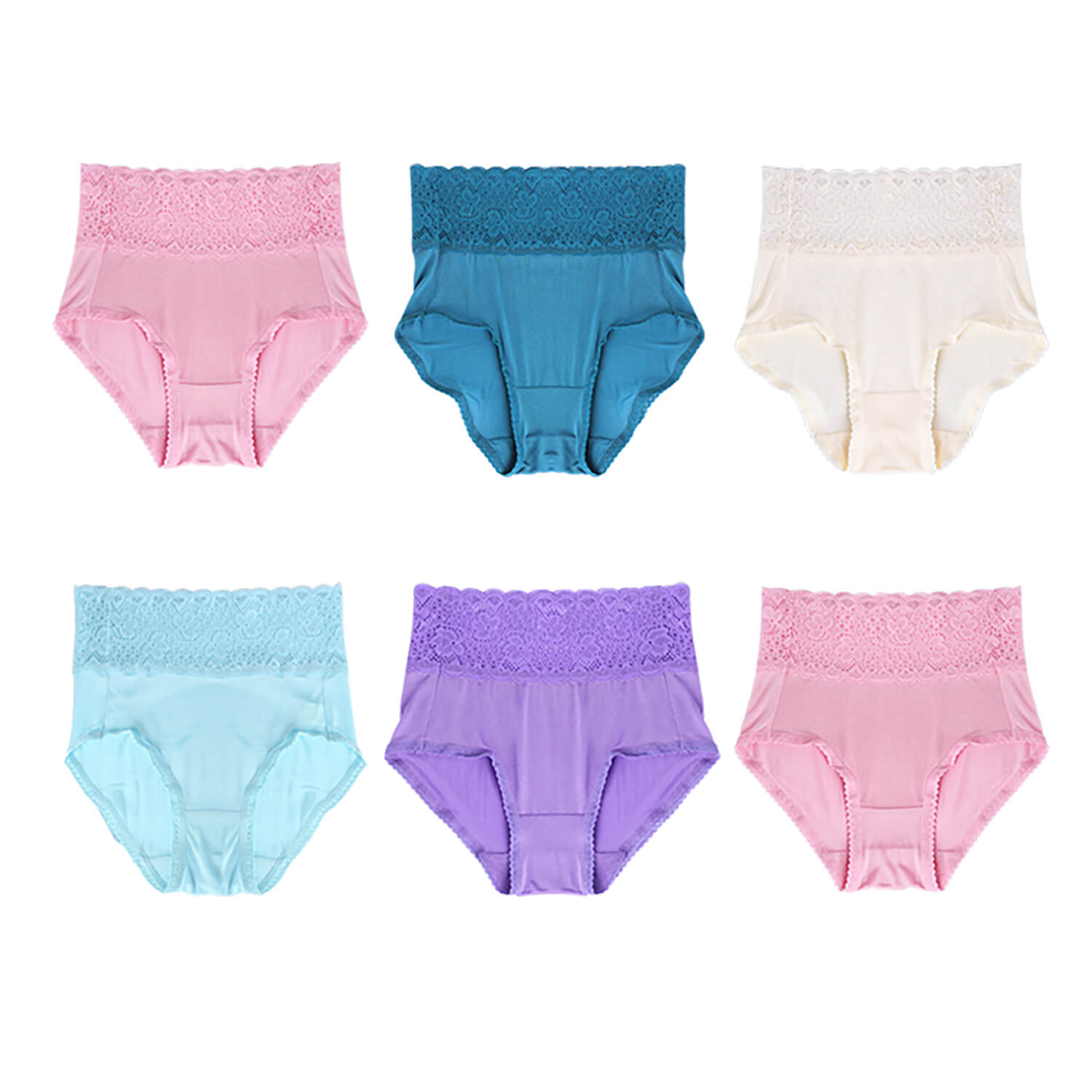 Mulberry silk underwear for women silk knitted high - waist underwear