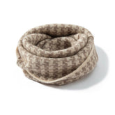 Pure Cashmere Neck Gaiter Cashmere Snood with Modern Patterns Cashmere Scarf