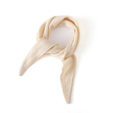 Pure Cashmere Skinny Tie Scarf Small Cashmere Triangle Scarf
