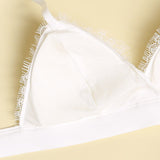 Sexy Floral Lace Silk Triangle Bra