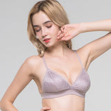 Sexy Floral Lace Silk Triangle Bra