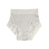 Silk boxer briefs for women summer lace silk mid - waist briefs