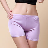 Silk boxer briefs mid - waist underwear for women mulberry silk knitted leggings