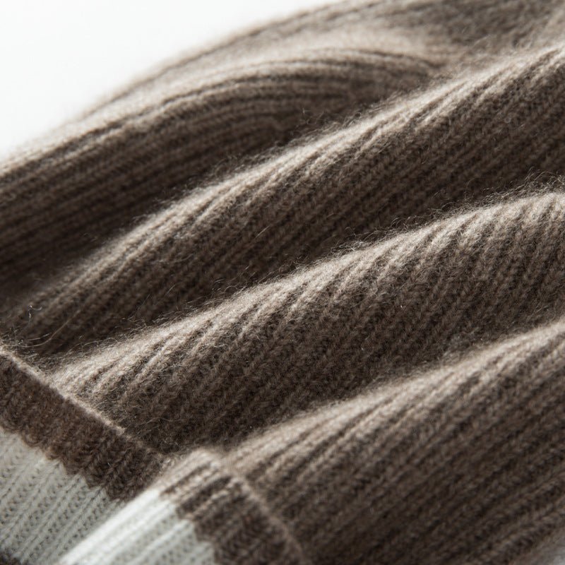 Thick Cashmere Knit Beanie Soft Cashmere Warm Double Layer Beanie Hats