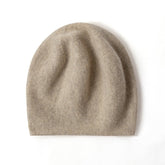 Women and Men Cashmere Beanie Hat Cashmere Double - Layered Ski Cap for Winter