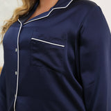 Women Plus Size Silk Pajamas 100% Silk Two Piece Pjs