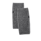 Womens 100% Cashmere Fingerless Gloves Diamond Knit Cashmere Hand Warmers