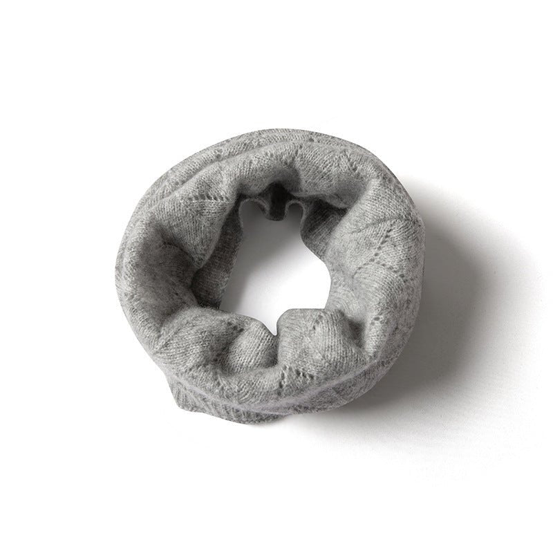 Womens Cashmere Neck Scarf Cut - out Lightweight Cashmere Neck Gaiter Neck Warmer