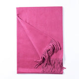 Womens Cashmere Shawl And Wraps Large Cashmere Scarf With Fringe Hot Pink XL