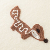 Womens Crew Neck Woodland Animal Intarsia Cashmere Sweater Pullover