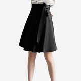 Womens Pure Silk Mini Skirt Tie Summer Guest Party Silk Dresses