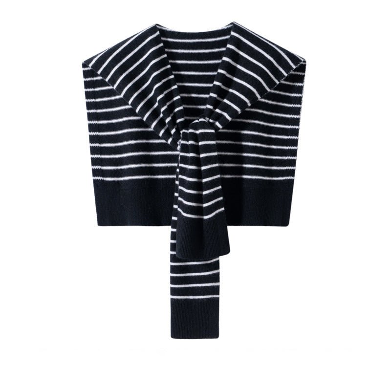 Womens Striped Pashmina Shawls and Wraps Cashmere Shoulder Cape