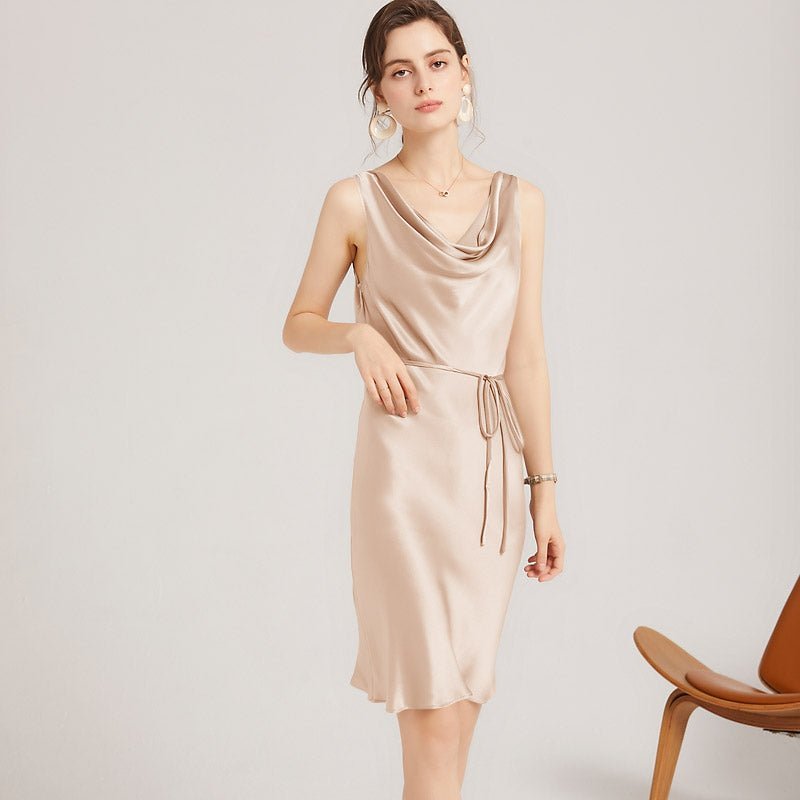 Champagne Silk Dress