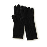 100% Pure Cashmere Gloves for Women Ladies Soft Cashmere Knitted Gloves - slipintosoft